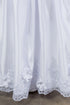 Girls White Satin Cap Sleeve T-length Communion Dress 6-16